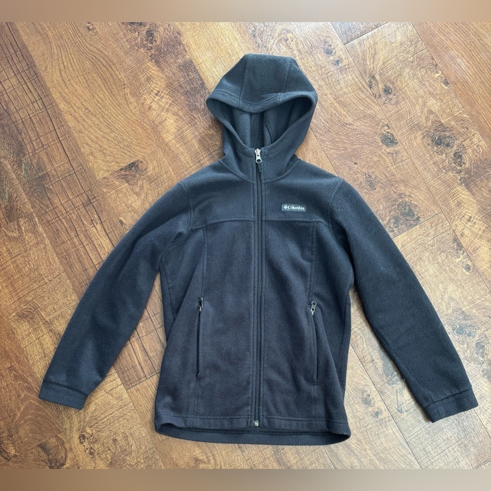 Columbia unisex boy girl youth fleece jacket coat w/ hood Size medium 10/12